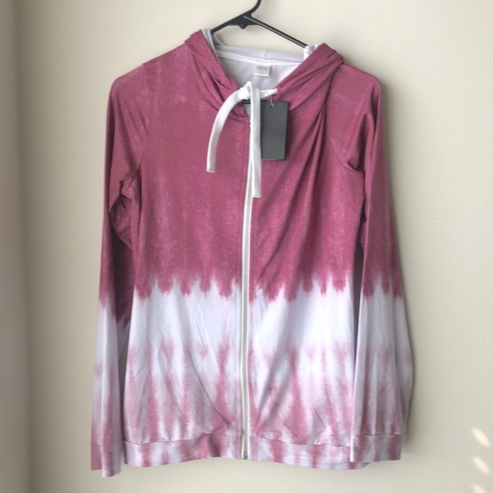 Nwt Nanu Pink Tye Die Lightweight Jacket